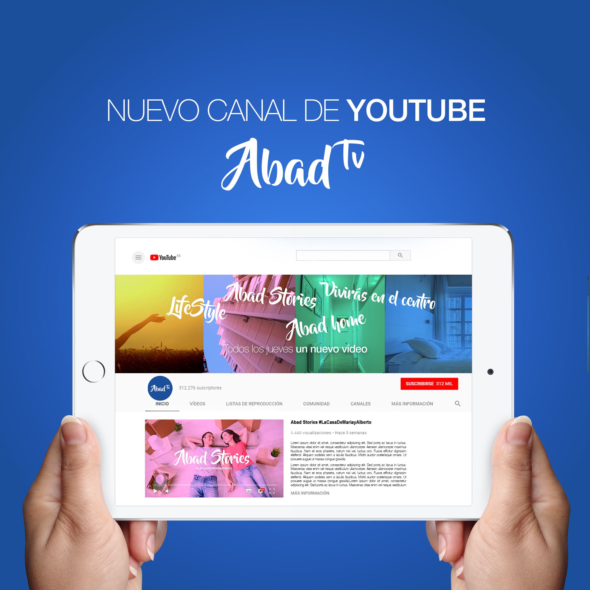 Presentación Canal Instagram.ok | Abad grupo inmobiliario
